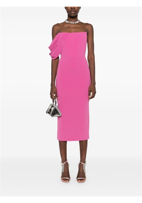 Pink crepe corset midi dress Alex perry - women ALEX PERRY | D1424CNDY